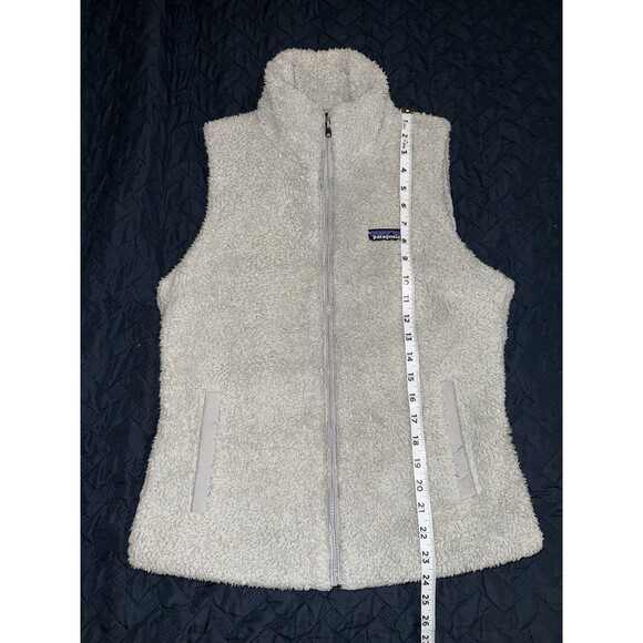 Patagonia Womens Los Gatos Fleece Vest Drifter Fuzzy Soft Furry Gray Sz Medium - Picture 4 of 6